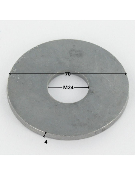 Rondela liso M24X70X4 LL forte resistência à corrosão Aço galvanizado a quente
