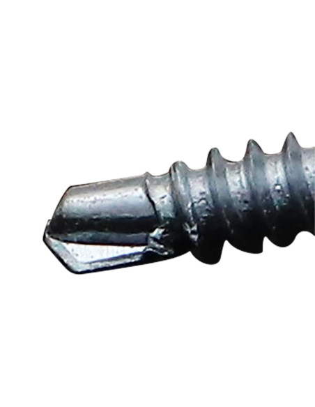 Autoperfurante cabeça redonda larga phillips dentado 4,2 x 16 Aço zinco branco RAL 9016