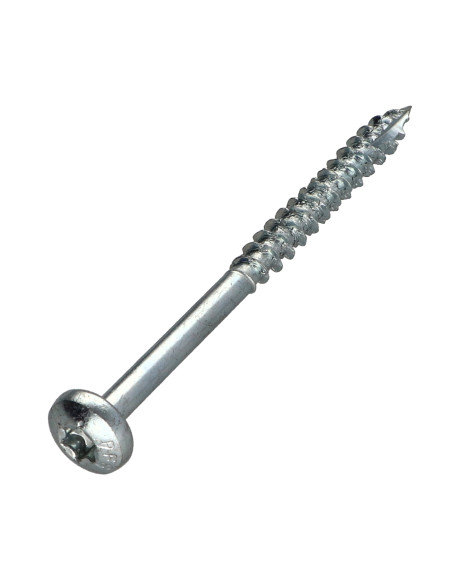 Parafusos de madeira e aglomerado TEKOR cabeça redonda TORX T30 6X90 rosca parcial cut ponto antifenda tipo 17 Aço