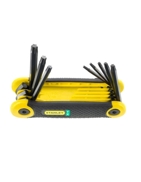 Conjunto de 8 CHAVES TX DOBRÁVEL STANLEY - Parafuso Express