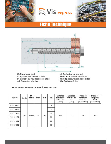 Parafuso de betão cabeça hexagonal flange com gola T18 12X80 Aço zinco branco