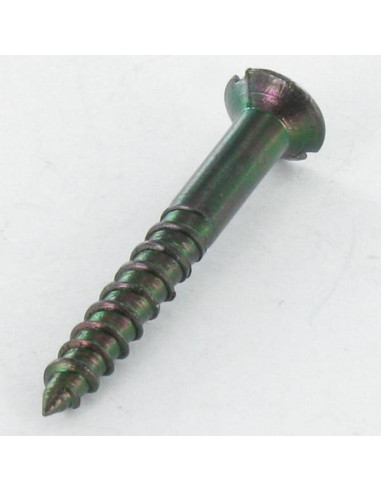 Parafuso de madeira cabeça fresada sulcada 6X40 Aço zinco preto