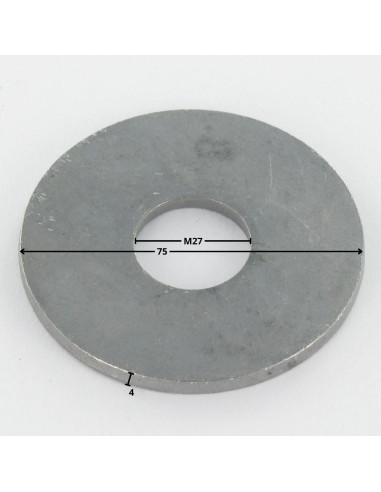 Rondela liso M27X75X4 LL forte resistência à corrosão Aço galvanizado a quente