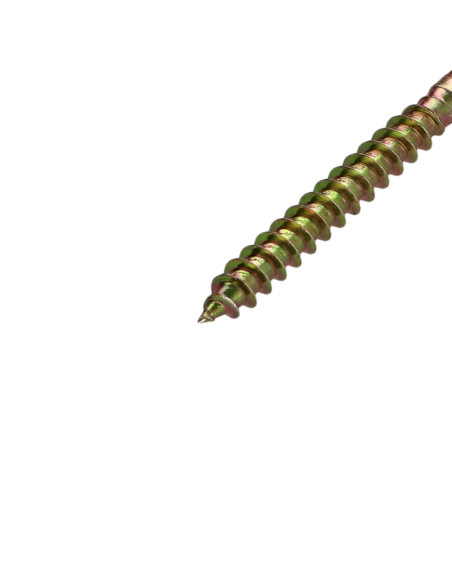 Parafuso de madeira aglomerado cabeça fresada Pozi PZ6 4,5X45 perfurada Dicromato