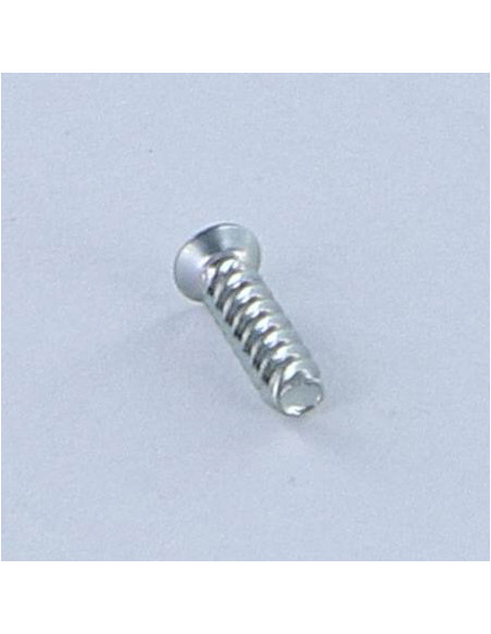Parafuso autorroscante para plástico cabeça fresada Phillips 0 2X4 Aço zinco branco microparafusos
