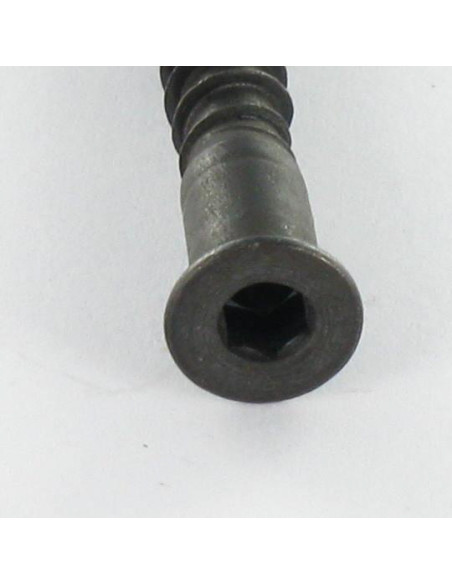 Parafuso autorroscante confirmat cabeça fresada hexagonal oco 7X50 rede de chapa SS dentado Aço zinco preto
