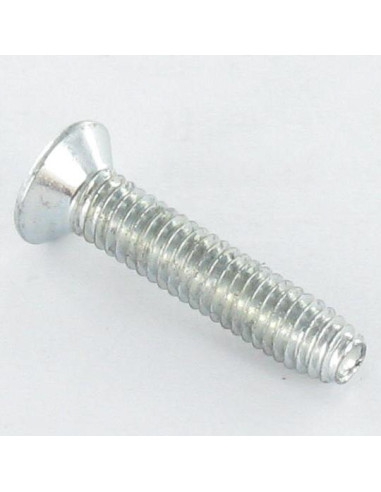Parafuso autorroscante cabeça fresada M3X8 Pozi PZ5 Aço zinco branco microparafusos