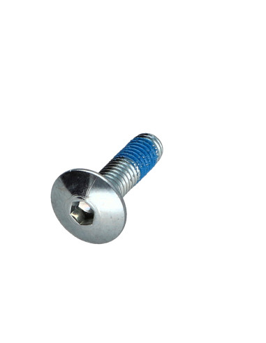 PARAFUSO cabeça de cogumelo M6X22 chave de 4 Aço zinco branco Freio roscado
