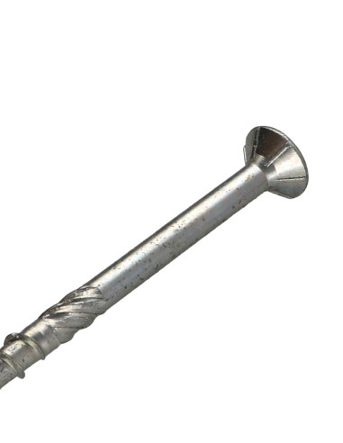 Parafuso de madeira aglomerado VBA3 cabeça fresada dentado 8X140 roscado sobre 84 TORX T40 Aço zinco branco