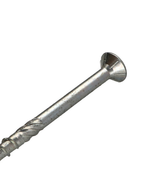 Parafuso de madeira aglomerado VBA3 cabeça fresada dentado 8X140 roscado sobre 84 TORX T40 Aço zinco branco