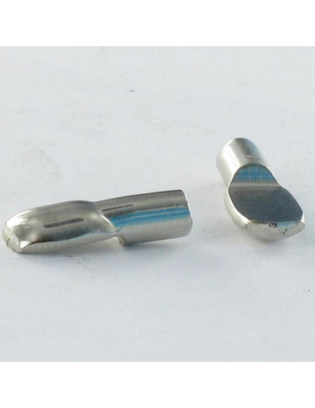 Grampo Prateleira junta plana 5X19,5 Aço niquelado