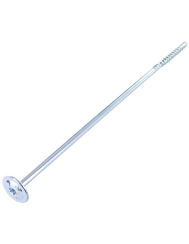 Parafuso de madeira aglomerado cabeça disco TORX T40 8X320 Aço zinco branco