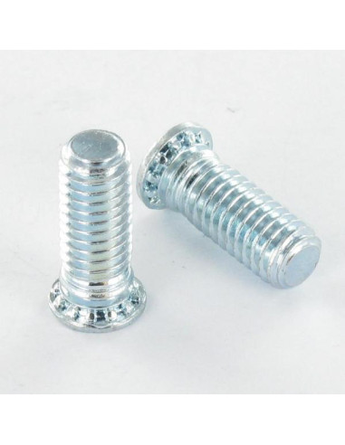 Parafuso de rebite 8X16 Aço zinco branco - Parafuso Express