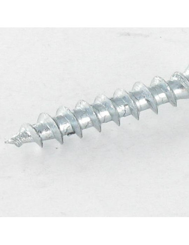 Parafuso FERRAGENS/PVC cabeça fresada phillips 4,2X45 Aço zinco branco RAL9016 branco de sinalização