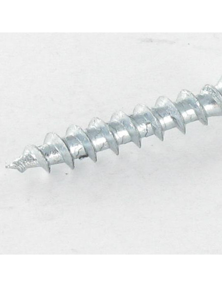 Parafuso FERRAGENS/PVC cabeça fresada phillips 4,2X45 Aço zinco branco RAL9016 branco de sinalização