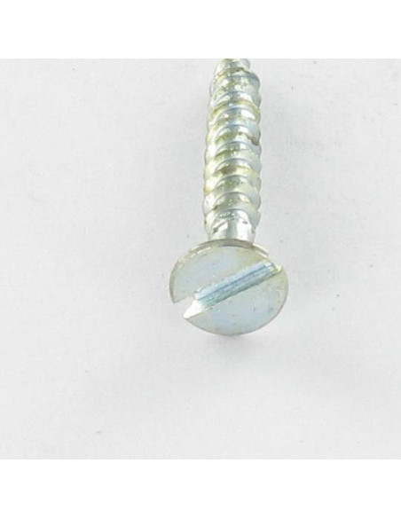 Parafuso de madeira aglomerado cabeça fresada sulcada 4X45 Aço zinco branco