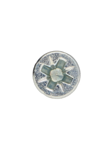 Parafuso de madeira aglomerado PREMIUM cabeça fresada Pozi PZ6 3,5 x 20 Aço zinco branco