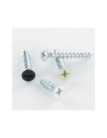 Parfuso de pvc 30 cabeça fresada phillips 4,3X13 Autoperfurante Aço zinco branco