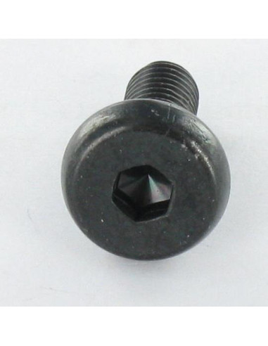 Parafuso de metais cabeça cilíndrica larga hexagonal oco M6X16,5 chave de 4 rosca total Aço zinco preto