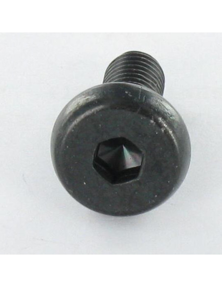 Parafuso de metais cabeça cilíndrica larga hexagonal oco M6X16,5 chave de 4 rosca total Aço zinco preto