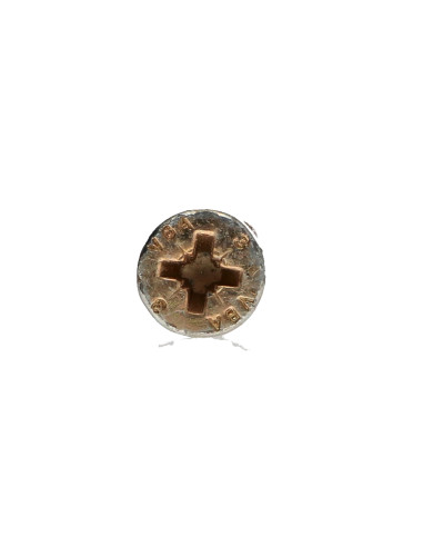 Parafuso de madeira aglomerado VBA3 cabeça fresada Pozi 6X160 rosca parcial Dicromato