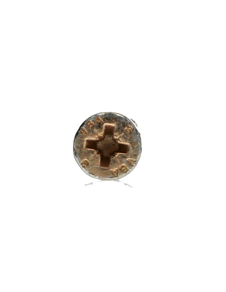 Parafuso de madeira aglomerado VBA3 cabeça fresada Pozi 6X160 rosca parcial Dicromato