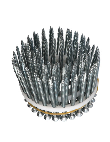 Vendido em rolos de 100 Parafuso de madeira aglomerado cabeça fresada dentado 5X80 roscado sobre 60 TORX T20 cut