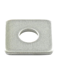 Arruela quadrada para construções de madeira 17,5 x 50 x 5 Aço zinco branco