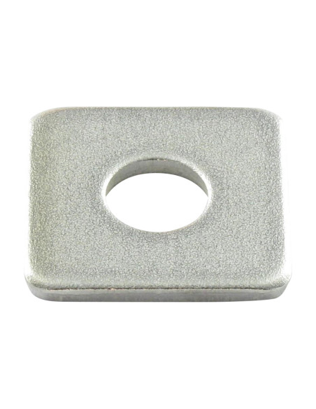 Arruela quadrada para construções de madeira 17,5 x 50 x 5 Aço zinco branco