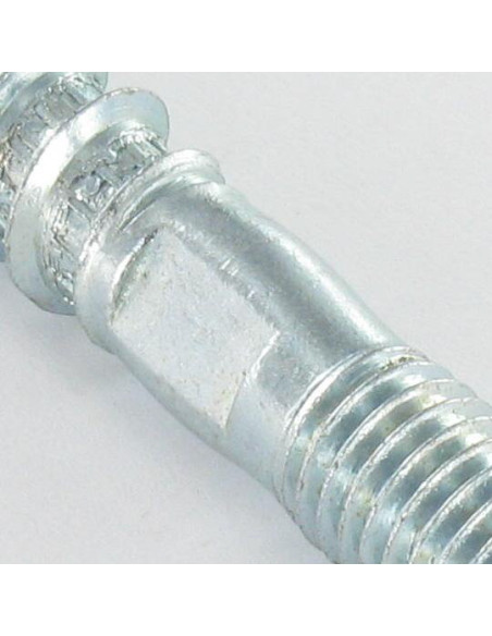 Parafuso de madeira e metais 10X120 Classe 8.8 +PLANO Aço zinco branco