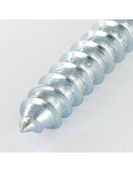 Parafuso de madeira e metais 10X120 Classe 8.8 +PLANO Aço zinco branco