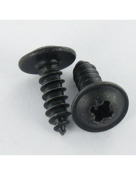 Parafuso de chapa cabeça de cogumelo Pozi 3,5 x 13 Aço zinco preto
