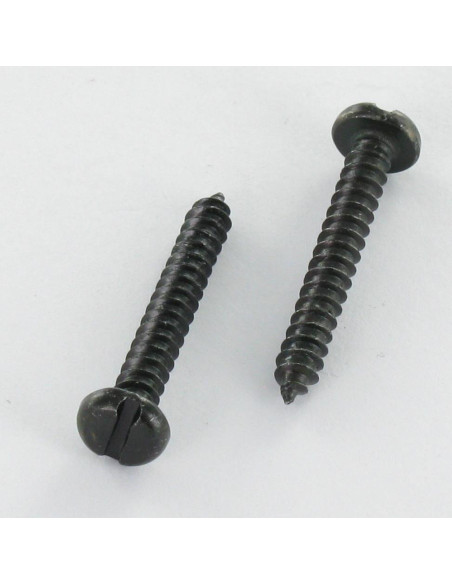 Parafuso de chapa cabeça cilíndrica sulcada 3,5 x 16 Aço zinco preto