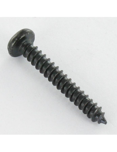 Parafuso de chapa cabeça cilíndrica sulcada 3,5 x 16 Aço zinco preto