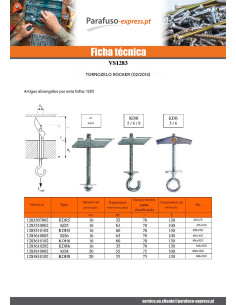 Bucha basculante Fischer M4X100 Aço zinco branco KD4 2