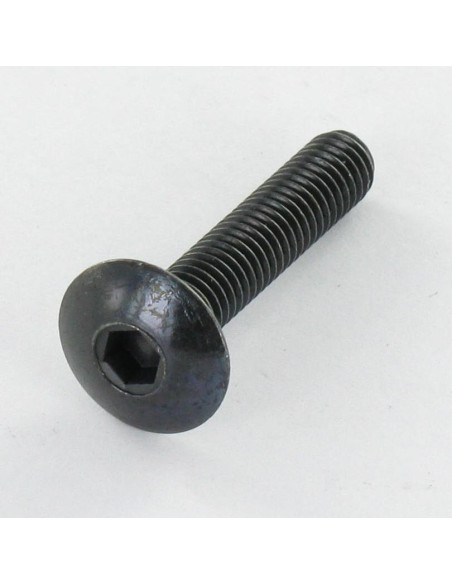 PARAFUSO cabeça de cogumelo M6X45 chave de 4 Aço zinco preto