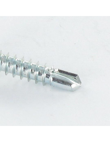 Autoperfurante cabeça cilíndrica EMP quadrado Parafuso com Cabeça com Fenda quadrada 2 4,2 x 25 Aço zinco branco