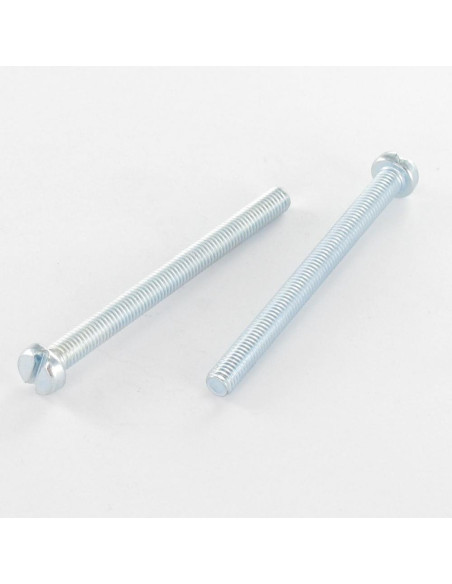 Parafuso de metais cabeça cilíndrica sulcada M2.5X5 Aço zinco branco microparafusos