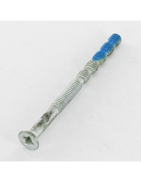 Parafuso de metais cabeça fresada Pozi PZ6 M4X55 roscado sobre 25 SECO Aço zinco branco Freio roscado EXTREMIDADE DE