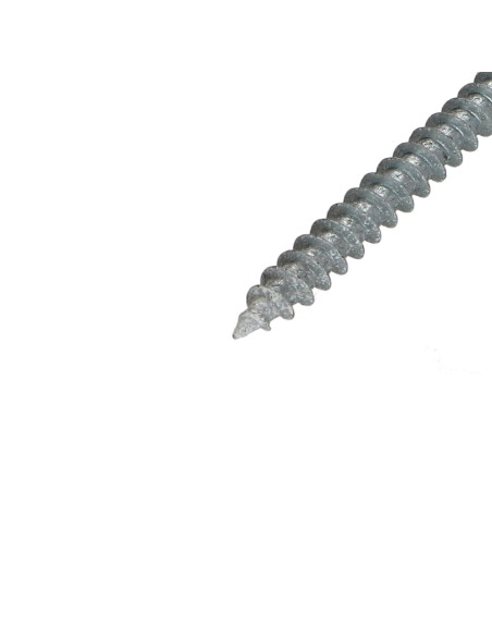 Parafuso de madeira aglomerado cabeça redonda Pozi PZ6 5X50 Aço zinco branco lacado a branco RAL9010 branco puro