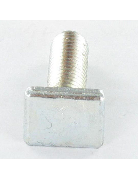 Parafuso de metais cabeça retangular M6X20 9,5 x 12 x 2 Aço zinco branco