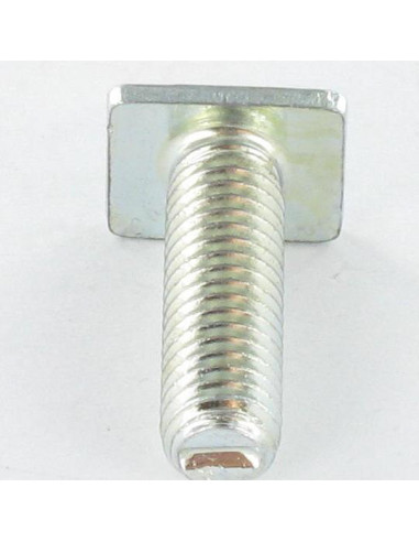 Parafuso de metais cabeça retangular M6X20 9,5 x 12 x 2 Aço zinco branco