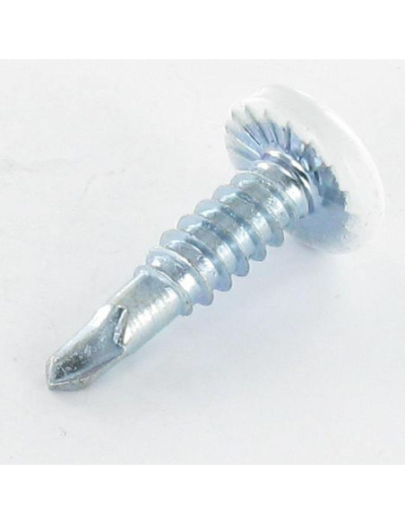Autoperfurante cabeça cilíndrica EMPR quadrado 4,2X19 Aço zinco branco RAL9010 branco puro
