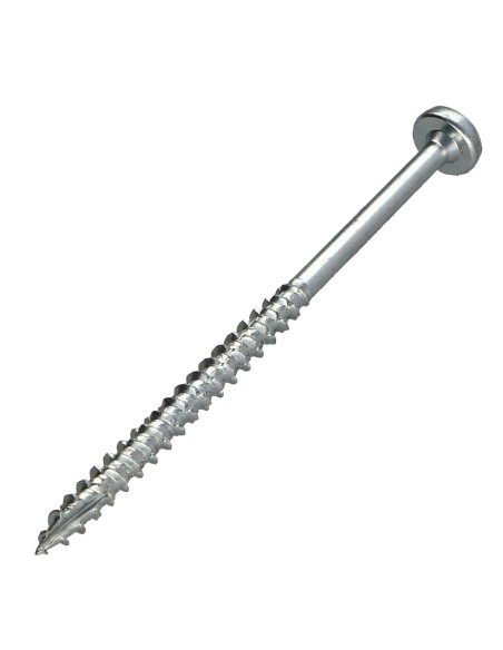 Parafusos de madeira e aglomerado TEKOR cabeça redonda TORX T30 6X100 rosca parcial cut ponto antifenda tipo 17 Aço