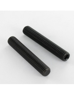 Parafuso de metais sem cabeça sextavado oco chave de 4 M8X18 perno plano Aço zinco preto