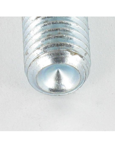 Parafuso de metais sem cabeça sextavado oco chave de 3 M6X25 perno roscado Aço zinco branco