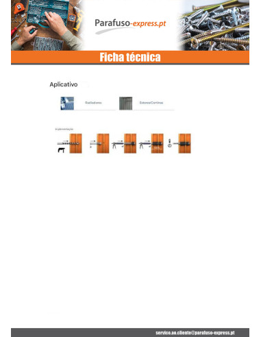 PENEIRA INJEÇÃO plástico RAWLPLUG 20X85 - Parafuso Express