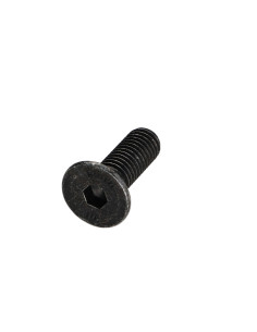 Parafuso de metais cabeça fresada hexagonal oca FHC chave de 5 M8X25 rosca total classe 10.9 Aço zinco preto
