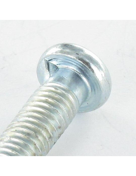 Parafuso de metais cabeça cilíndrica não ranhurada M6X28 1 Ergot Aço zinco branco