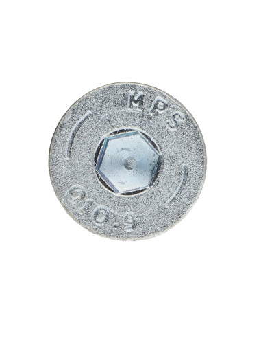 Parafuso de metais cabeça fresada hexagonal oca FHC chave de 8 M12X120 rosca parcial classe 10.9 Aço zinco branco